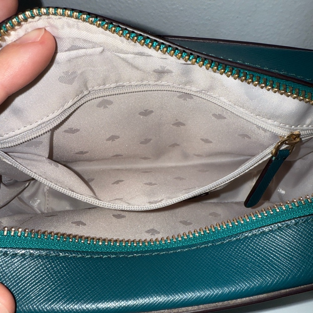 Kate Spade Teal Colorblock Camera Crossbody - Picture 6 of 13